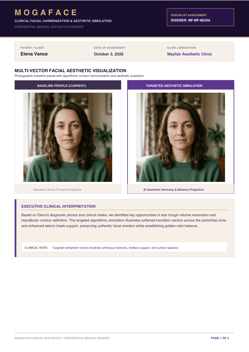 MogaFace Clinical Dossier Page 1